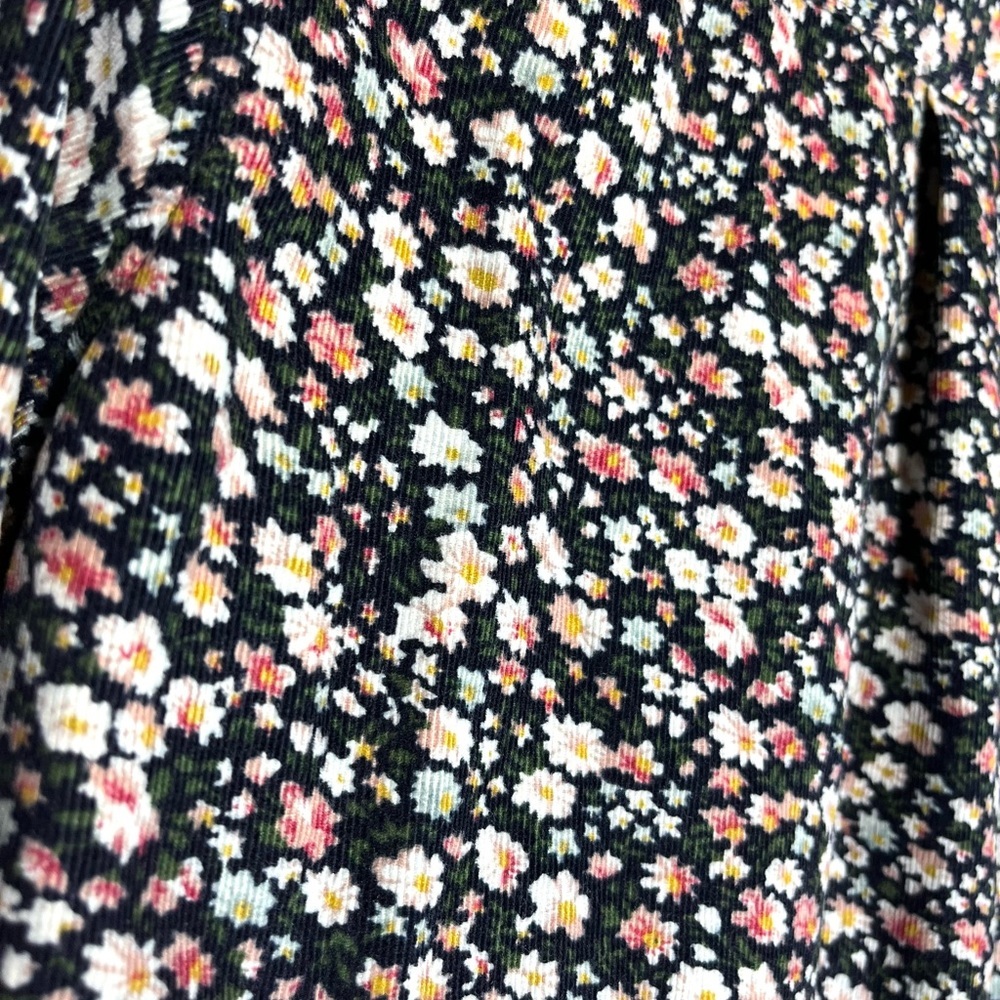 Like New Trovata Floral Button Down Corduroy Shir… - image 4